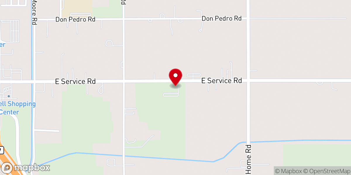 Map showing location of Grace Community Christian Church