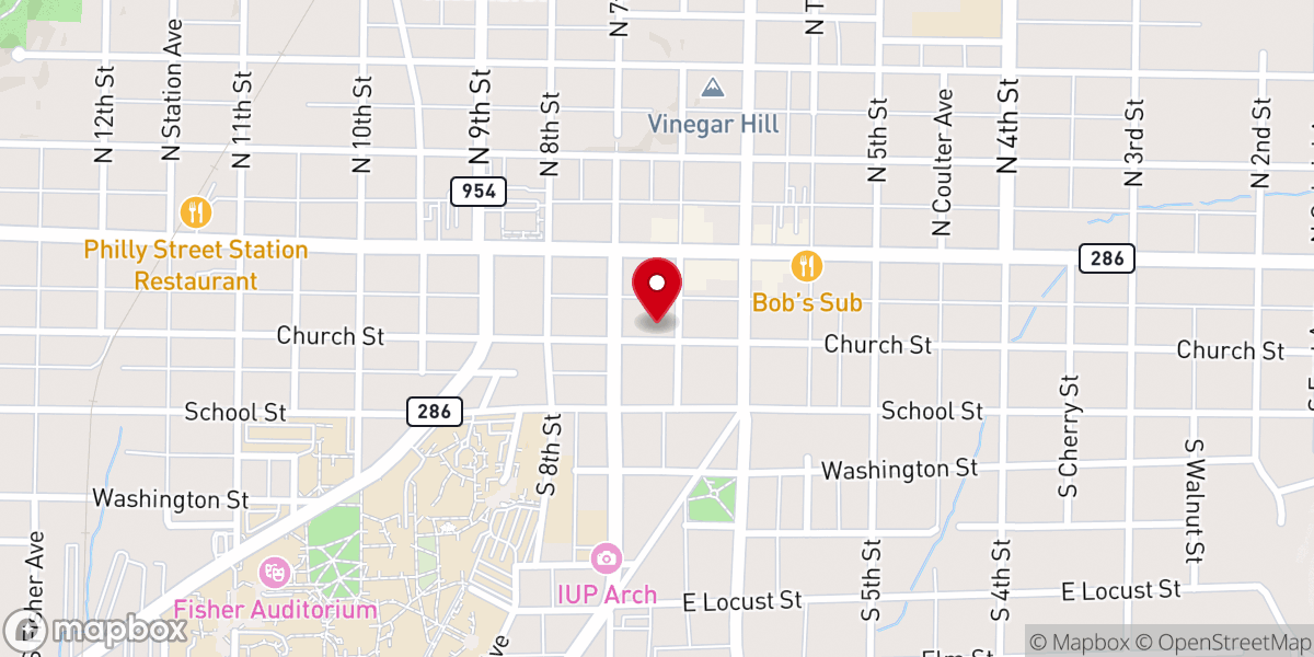 Map showing location of uPtown Fitness