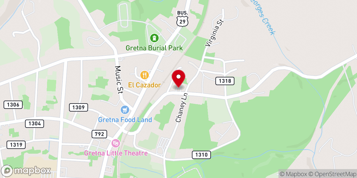 Map showing location of Elba Baptist Church
