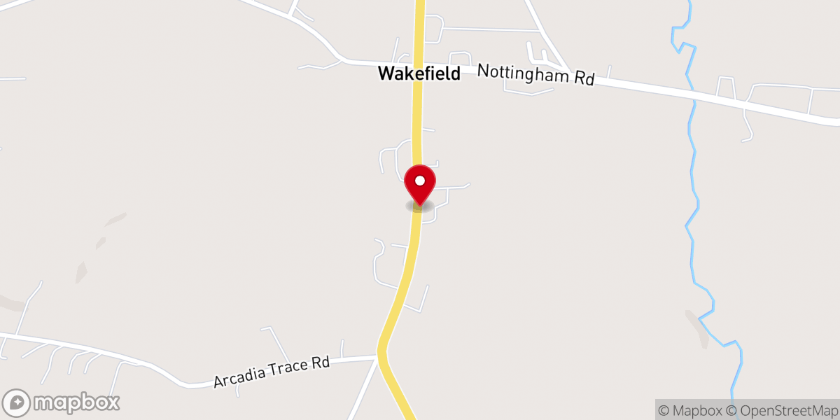 Map showing location of New Beginning Baptist Church