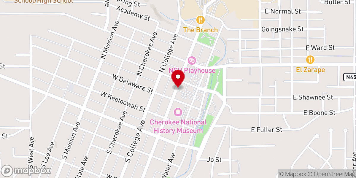 Map showing location of River Valley Church Ministry Center