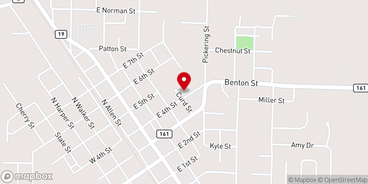 Map showing location of Harper’s Chapel Everybody’s Church