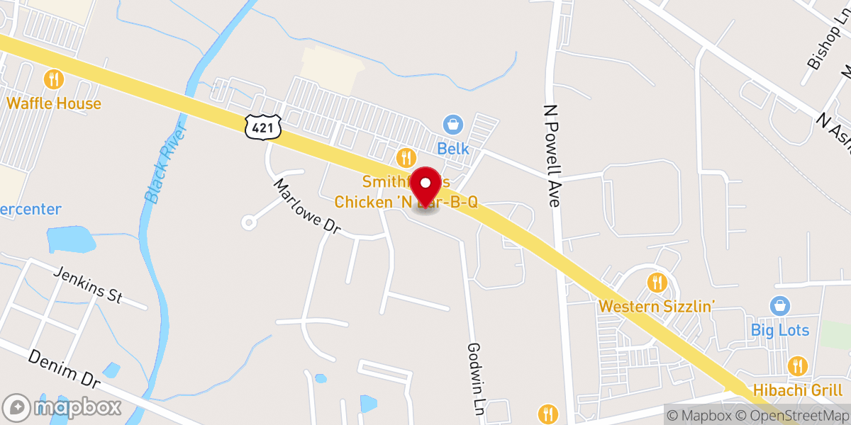 Map showing location of Gospel Tabernacle Academy
