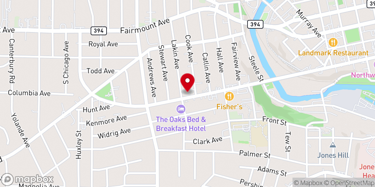 Map showing location of Healing Word Ministries Church