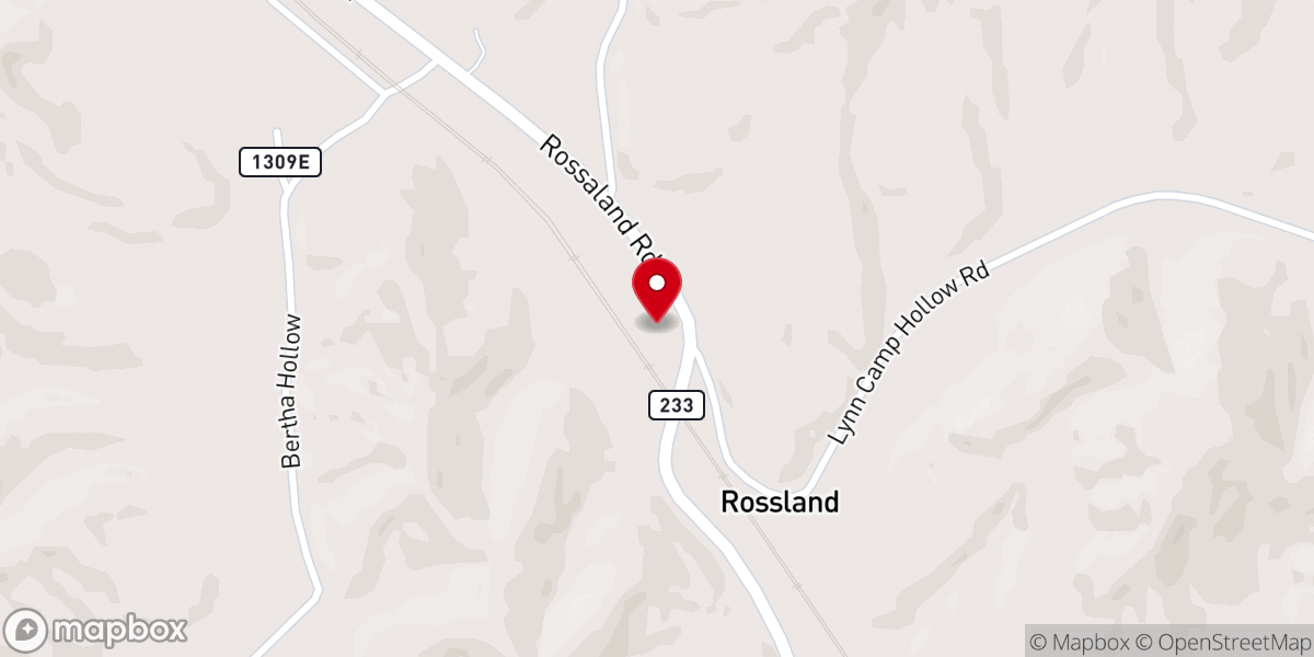 Map showing location of Rossaland Pentecostal Holiness Church