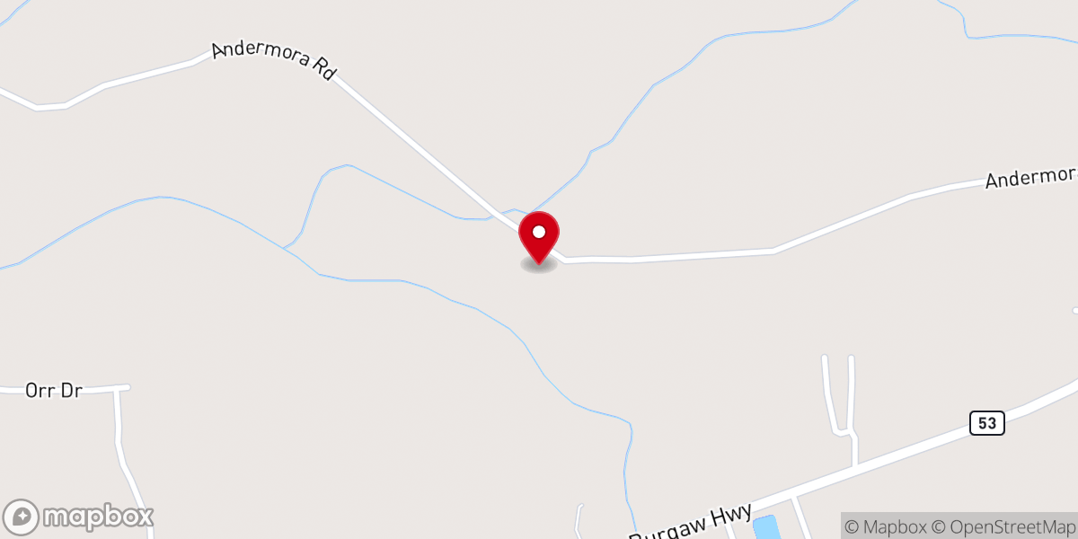 Map showing location of Maple Hill Deliverance temple