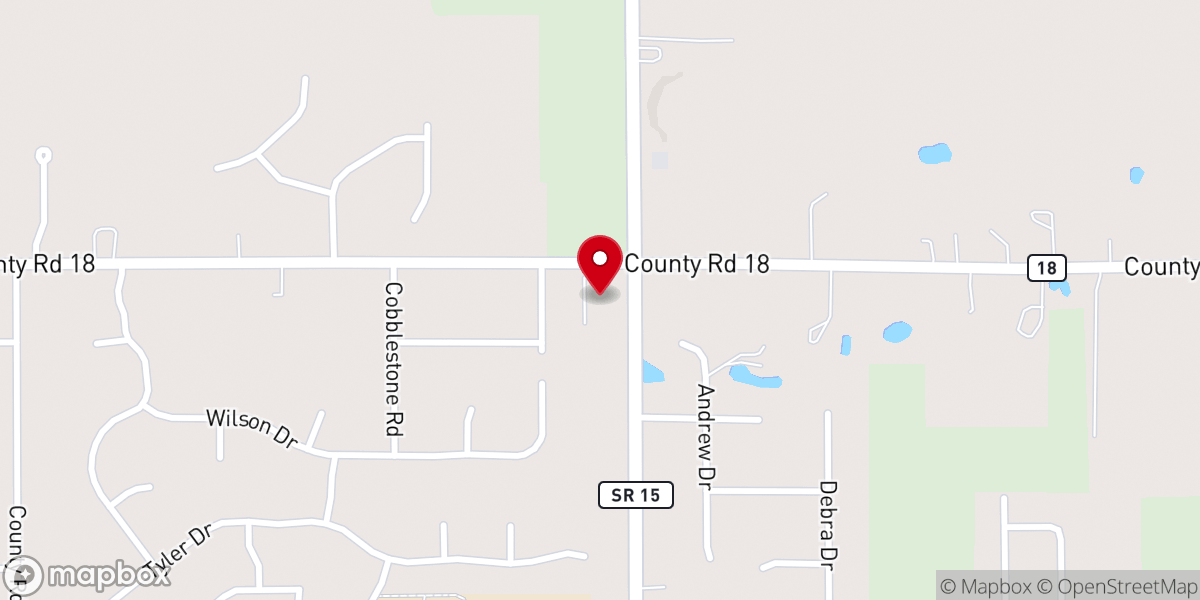 Map showing location of Prince of Peace Lutheran Church