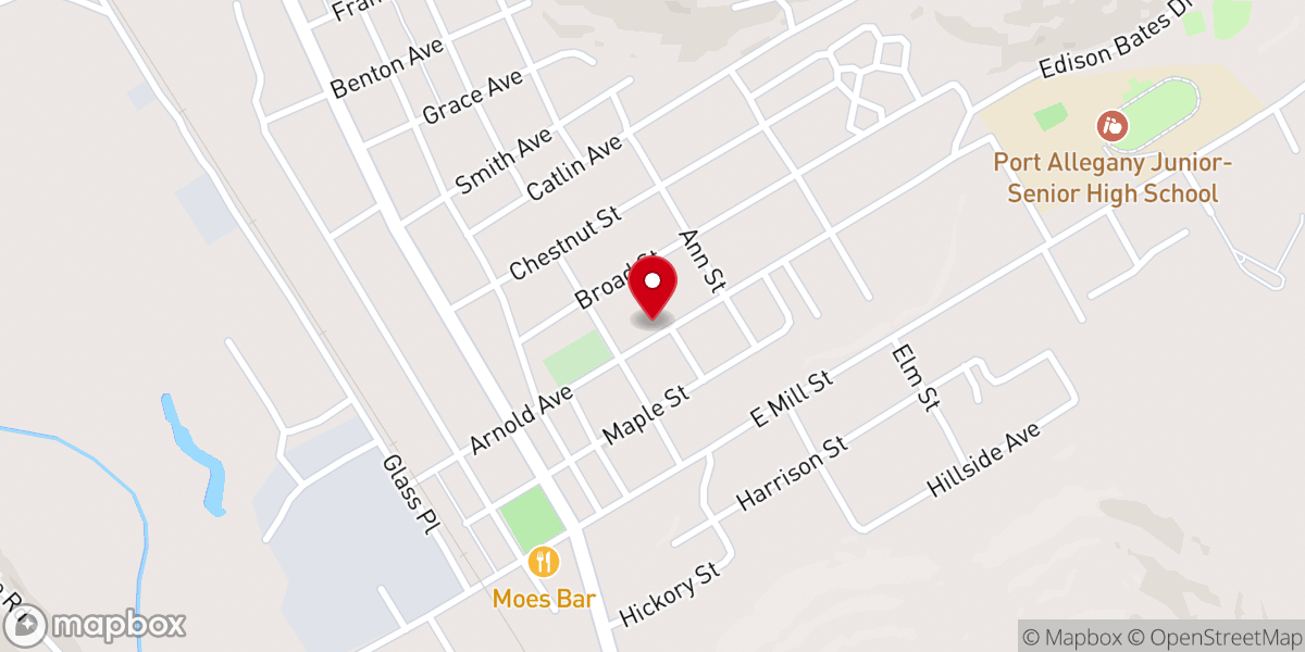 Map showing location of Gethsemane Lutheran Church