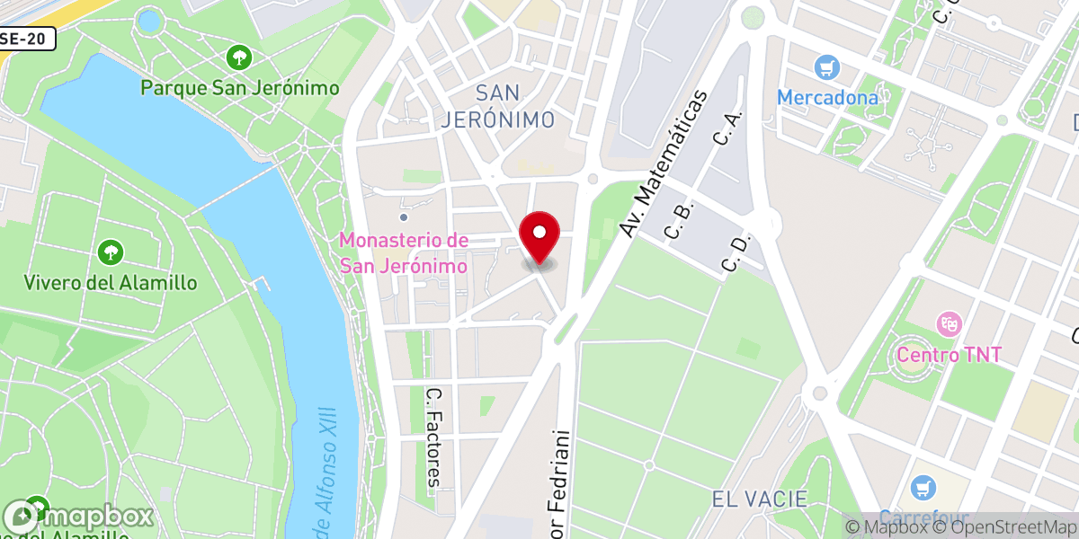 Map showing location of Iglesia Evangélica Jesucristo Es El Señor