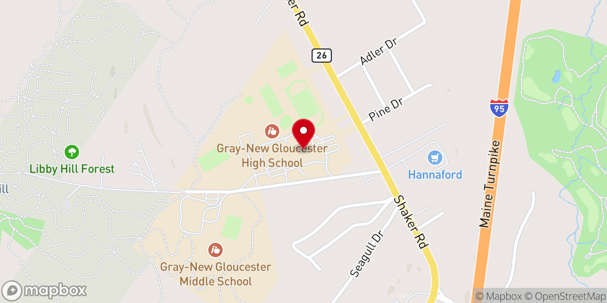 Map showing location of Pathway Vineyard Church of Gray
