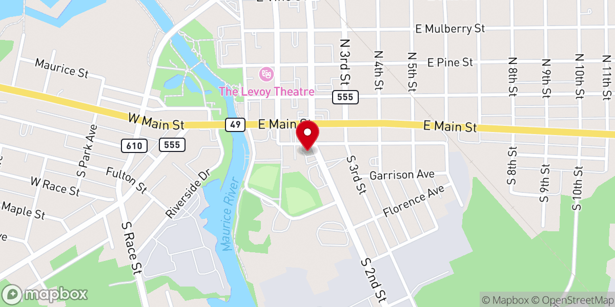 Map showing location of Trinity First Hope Center