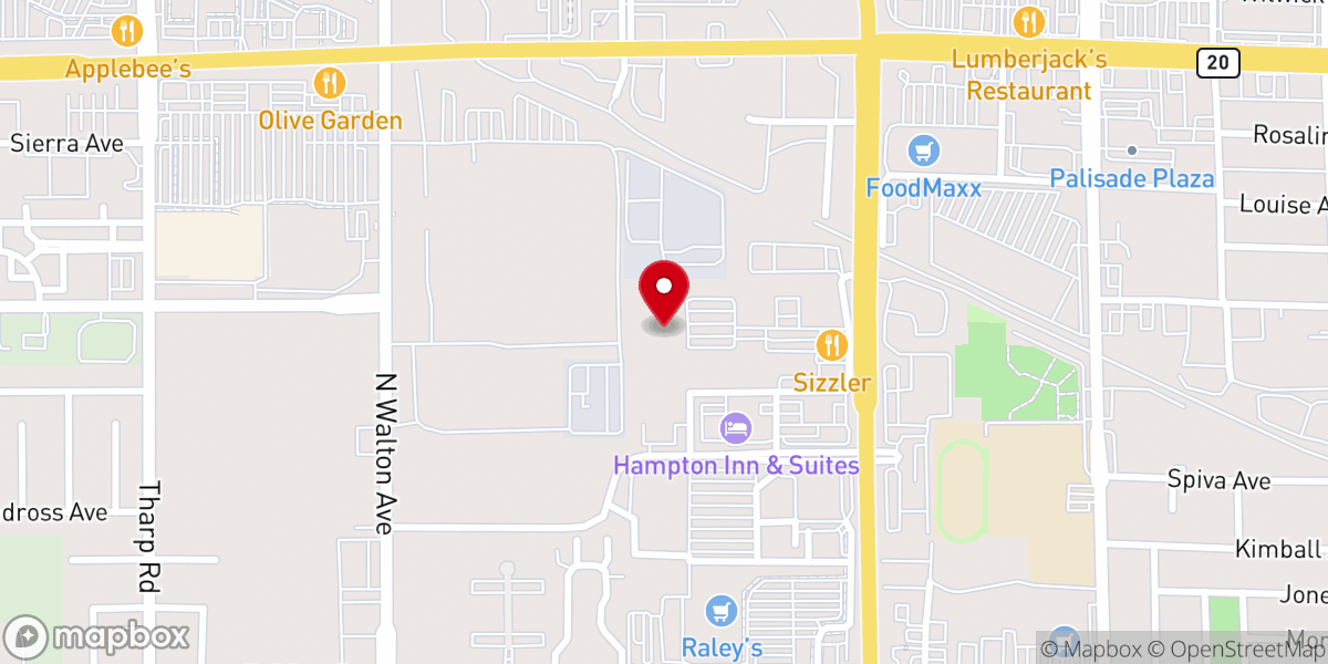 Map showing location of Adventure Church of Yuba City