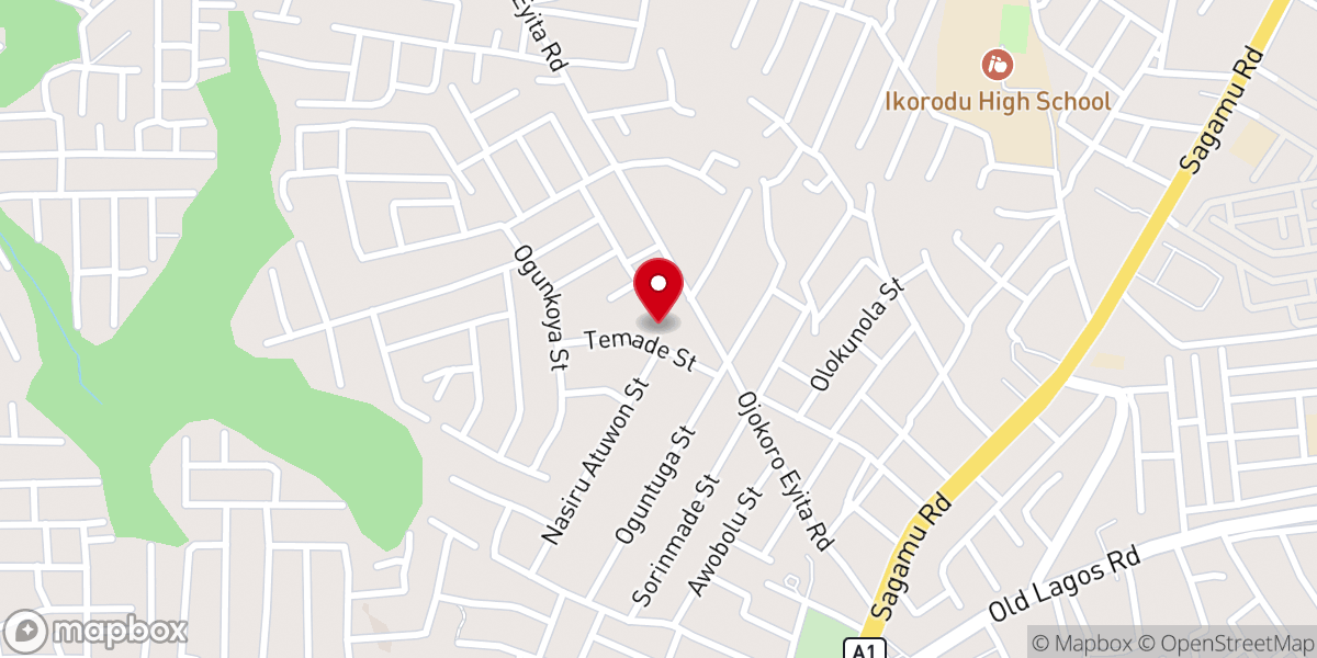 Map showing location of Mary Mother of Mercy Catholic Church
