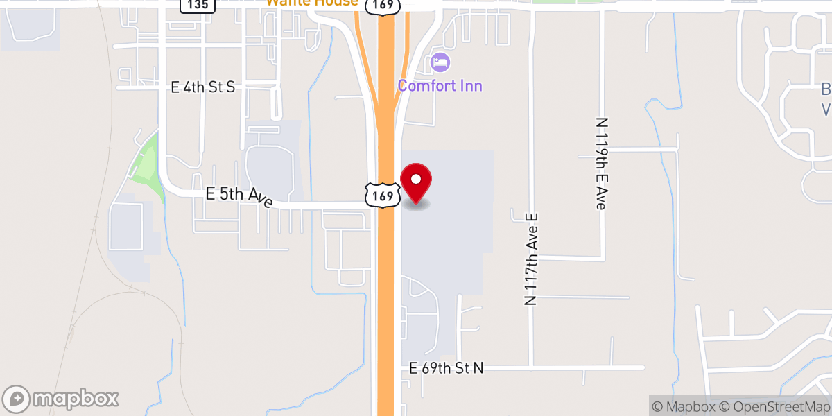Map showing location of The Grove (Trinity Presbyterian Church Offices)