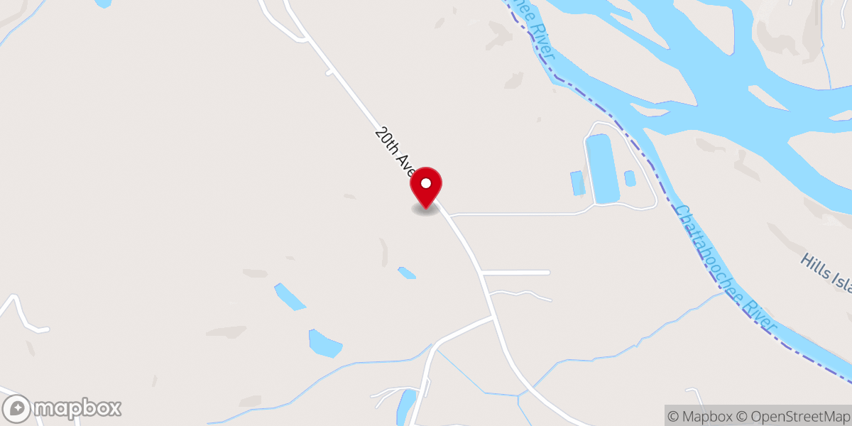 Map showing location of Midway Baptist Church