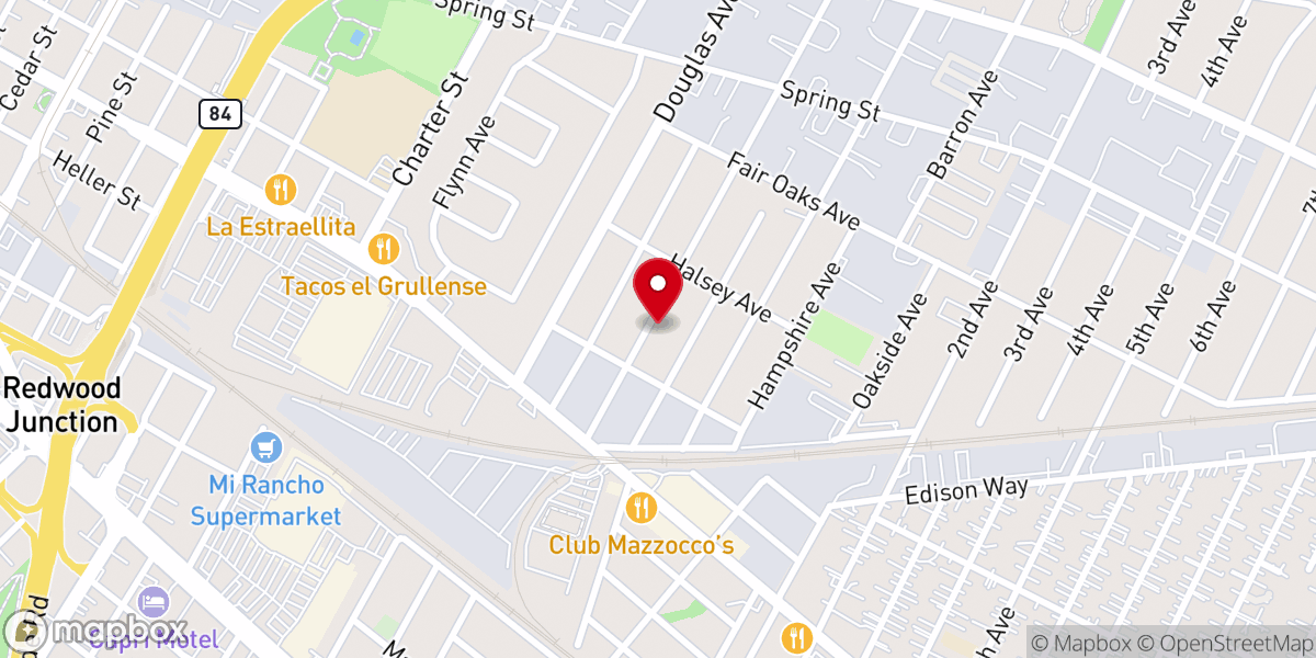 Map showing location of Stewart Chapel AME Zion Church