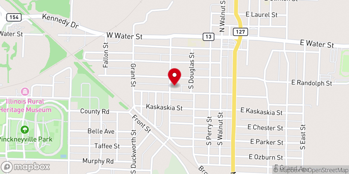 Map showing location of First Methodist Episcopal Church