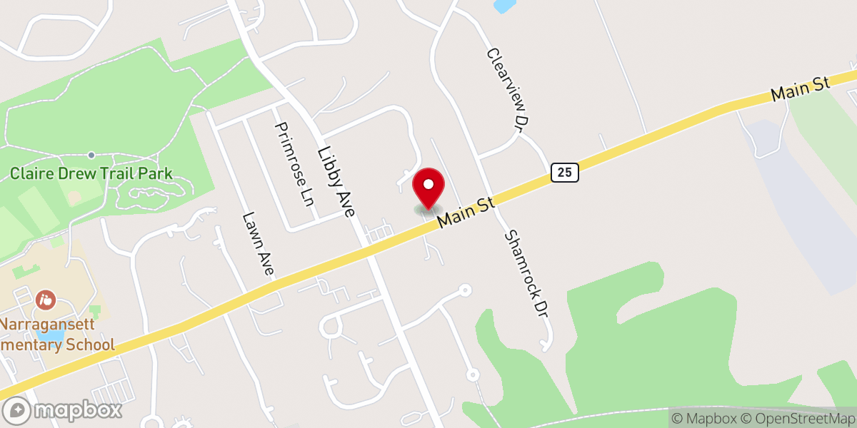 Map showing location of Redeemer Lutheran Church