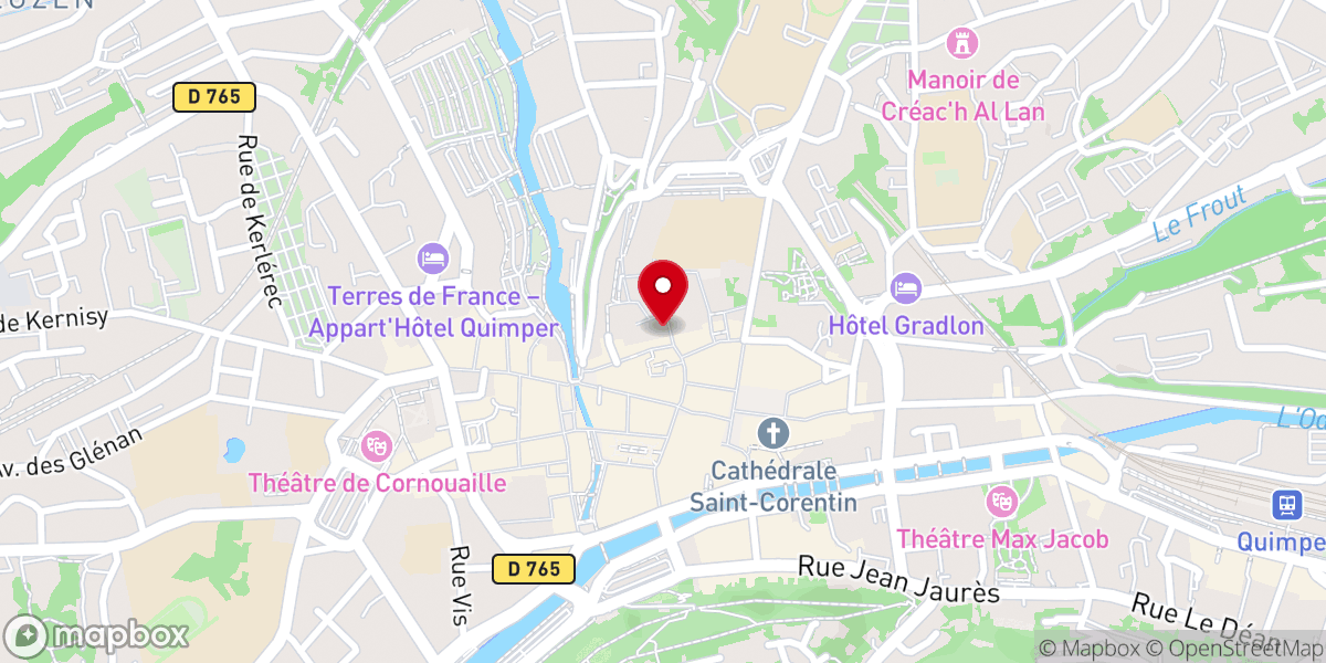 Map showing location of Eglise Réformée de France