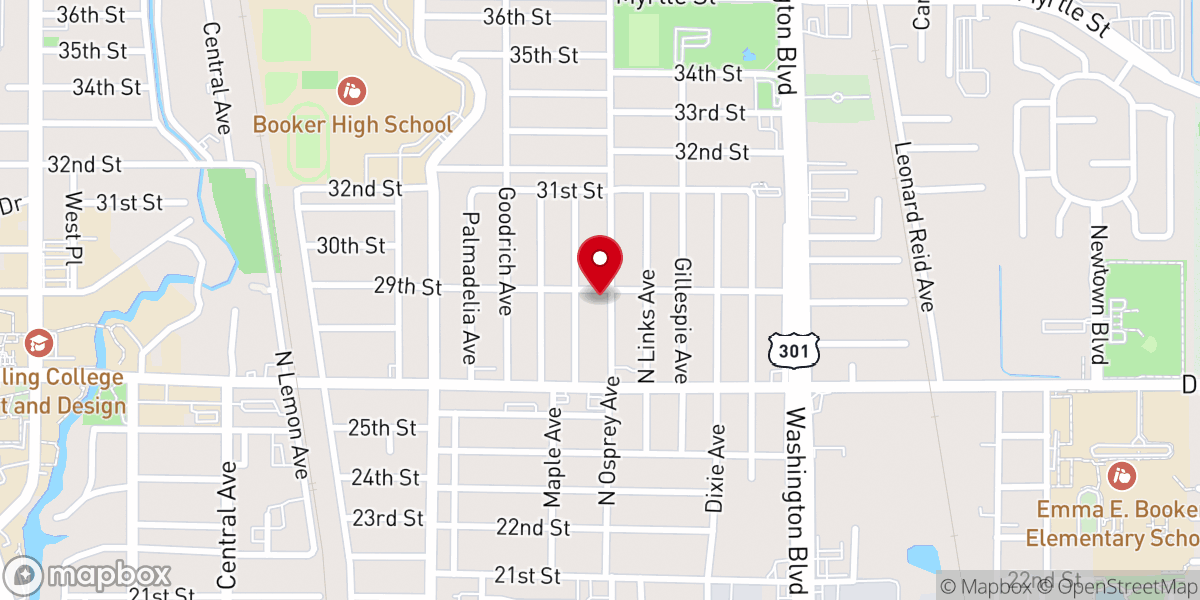 Map showing location of First Born Church