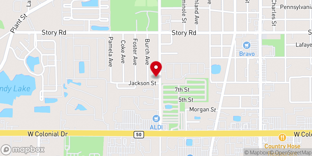 Map showing location of The Ark of Jesus Christ Deliverance Ministry