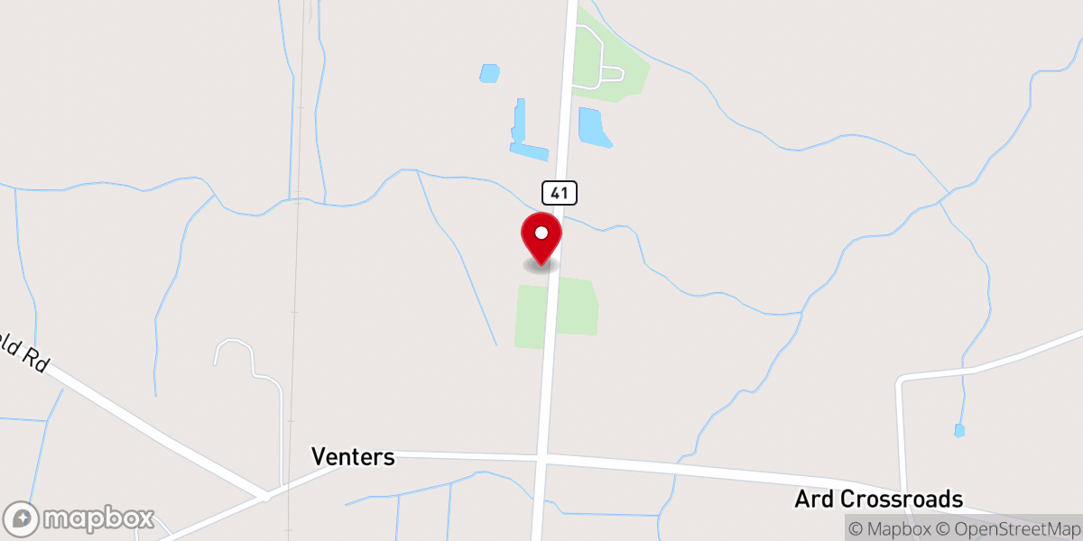Map showing location of Old Johnsonville United Methodist Church
