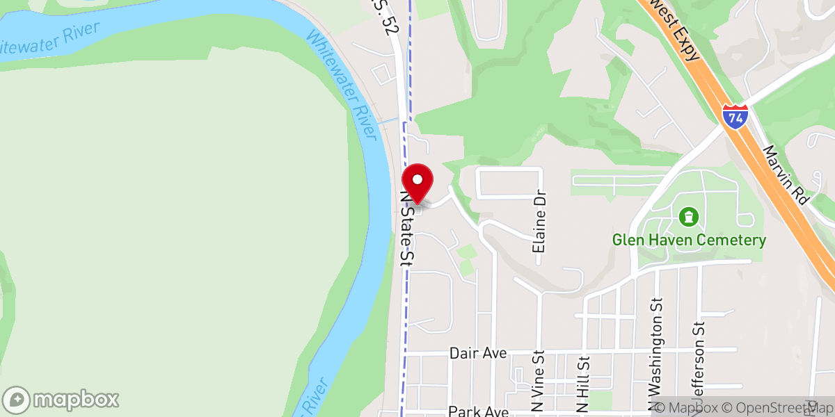 Map showing location of Harrison Seventh-day Adventist Fellowship