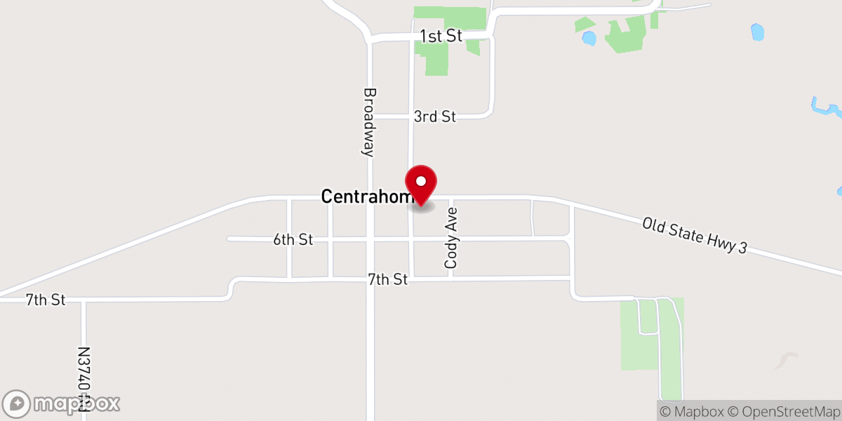 Map showing location of First Baptist Church