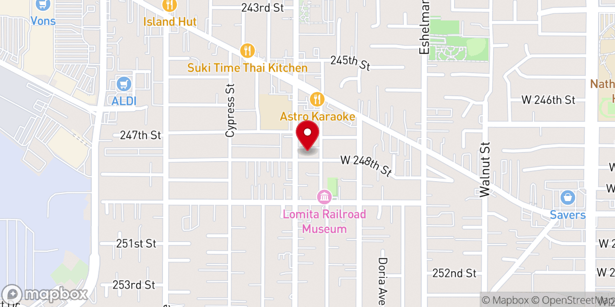Map showing location of Saddleback Church South Bay