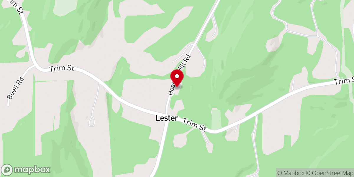 Map showing location of Lester Baptist Church