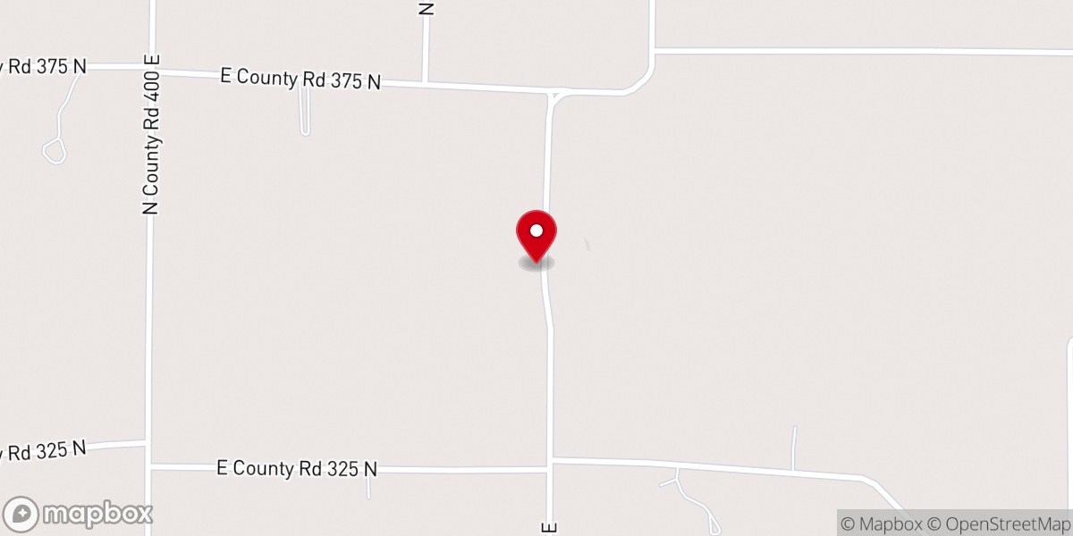 Map showing location of Spring Creek Christian Church