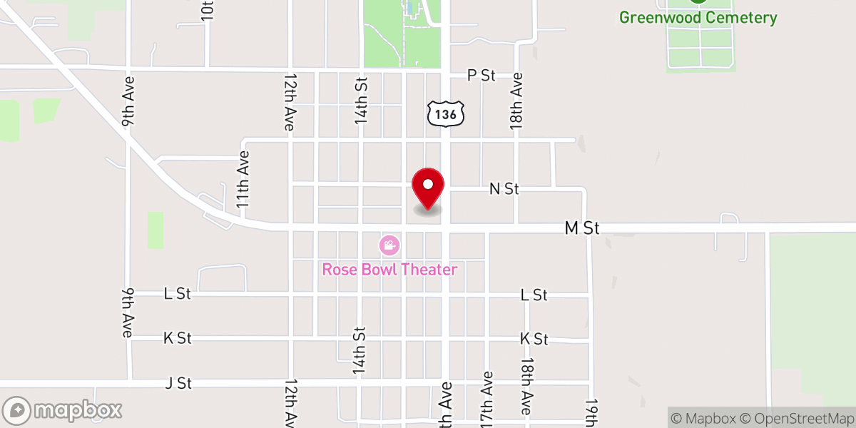 Map showing location of First Christian Center