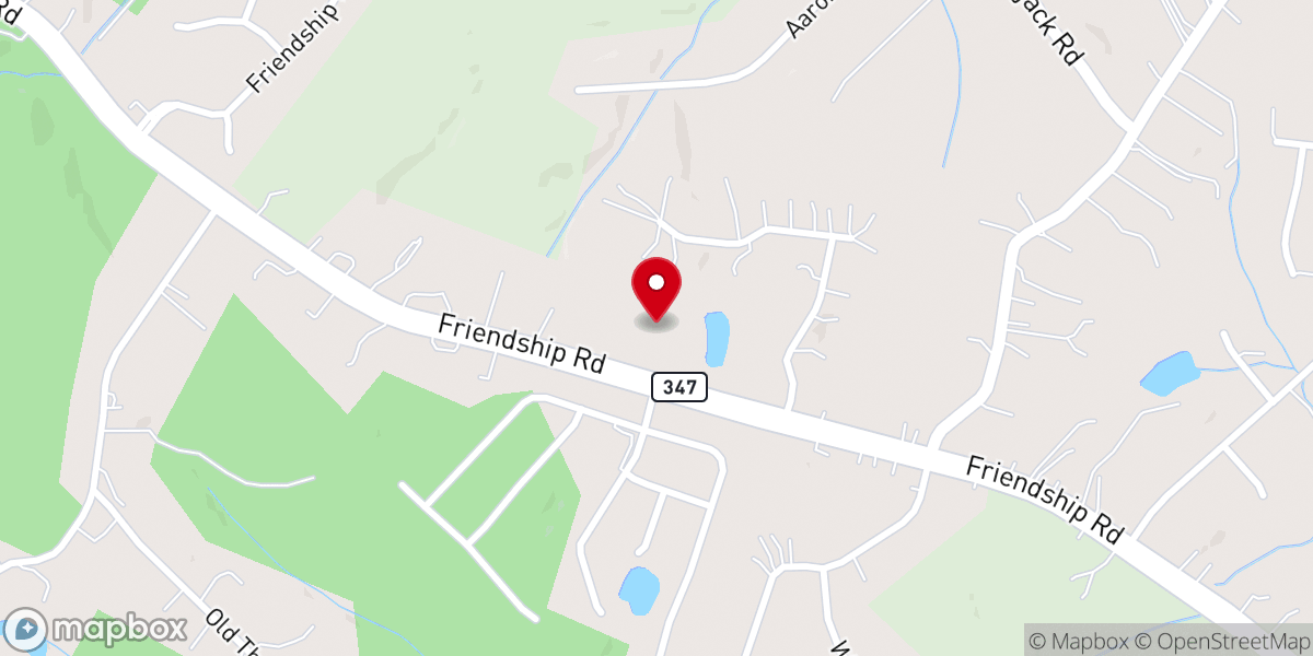 Map showing location of Gateway Church at Friendship