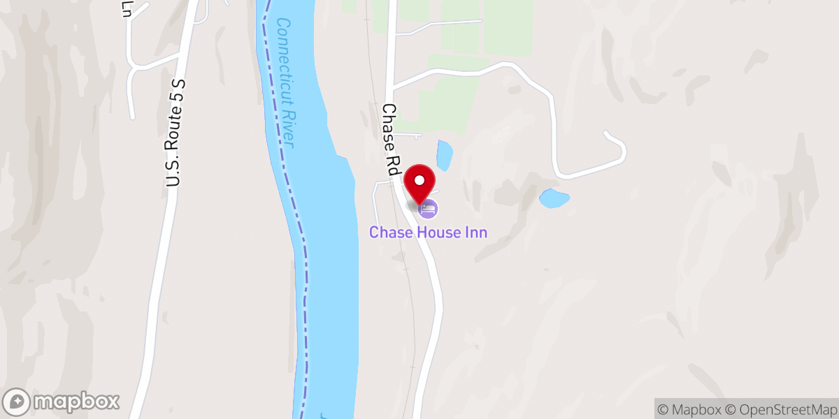Map showing location of The Chase House Inn
