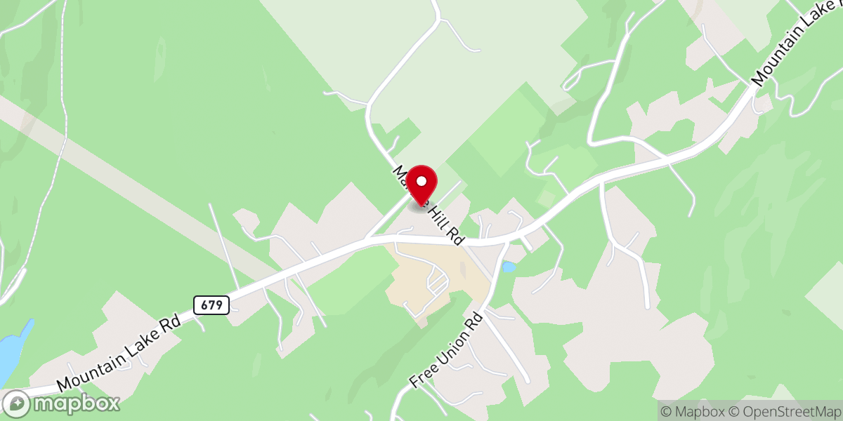 Map showing location of Free Union Vienna UMC