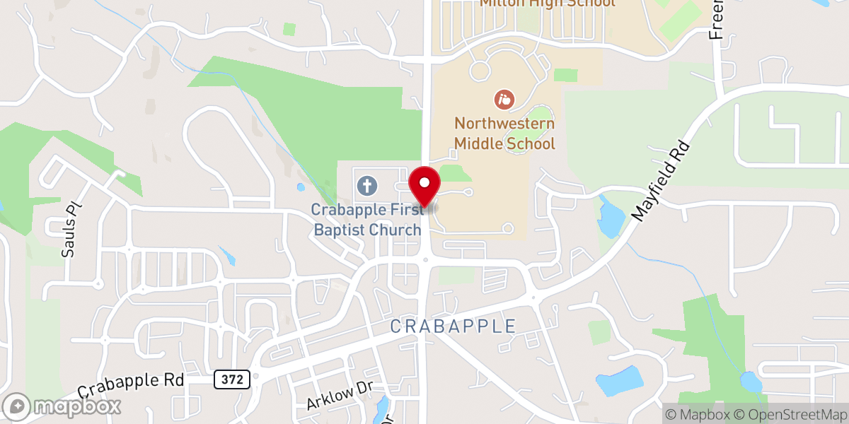 Map showing location of Reach One Church