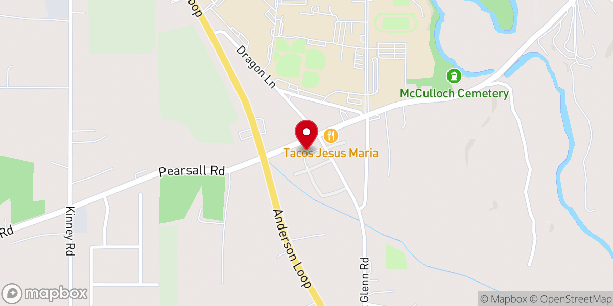 Map showing location of Medina River Church