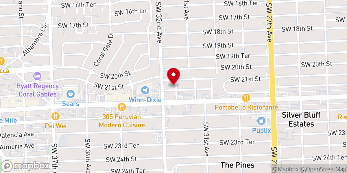Map showing location of Coralway Congregation