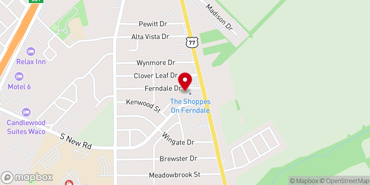 Map showing location of The Potter's House Christian Fellowship Church