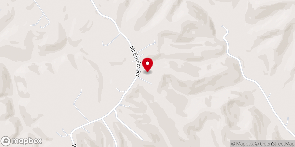 Map showing location of Mount Elmira Church