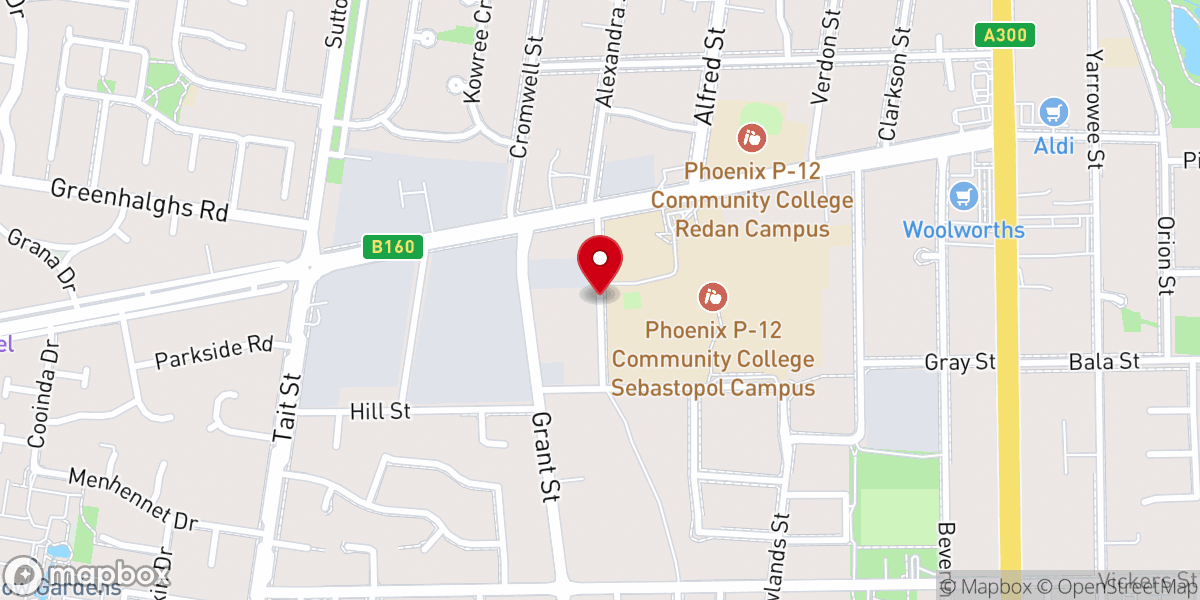 Map showing location of Zion Christian Church Ballarat