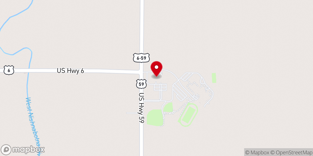 Map showing location of Fellowship Church