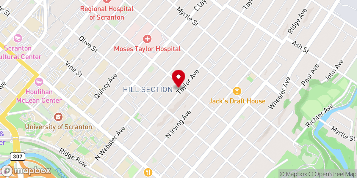 Map showing location of Jewish Heritage Connection