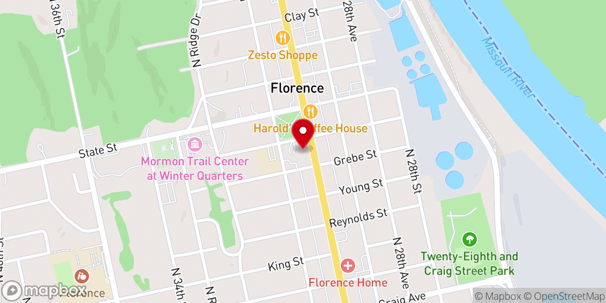 Map showing location of St Philip Neri-Blessed Sacrament Church