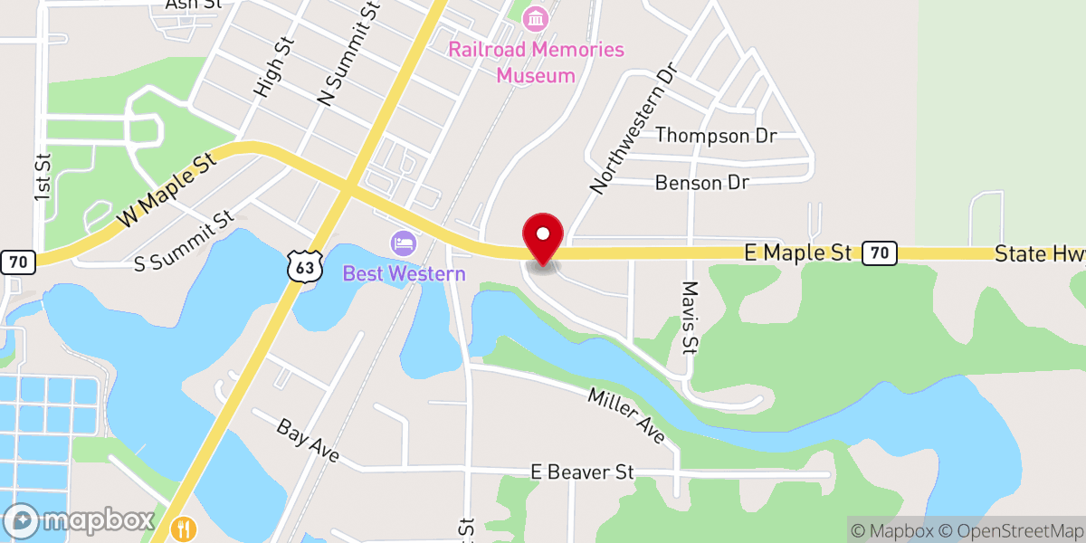 Map showing location of Living Hope Fellowship