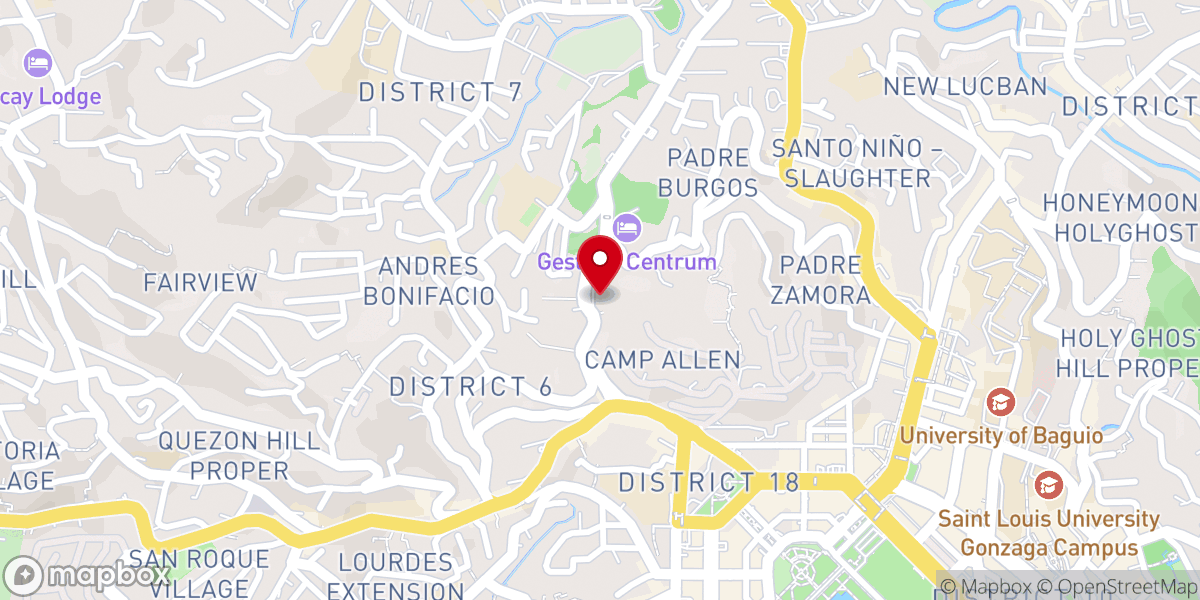 Map showing location of High Crest Bokawkan Bible Baptist Church