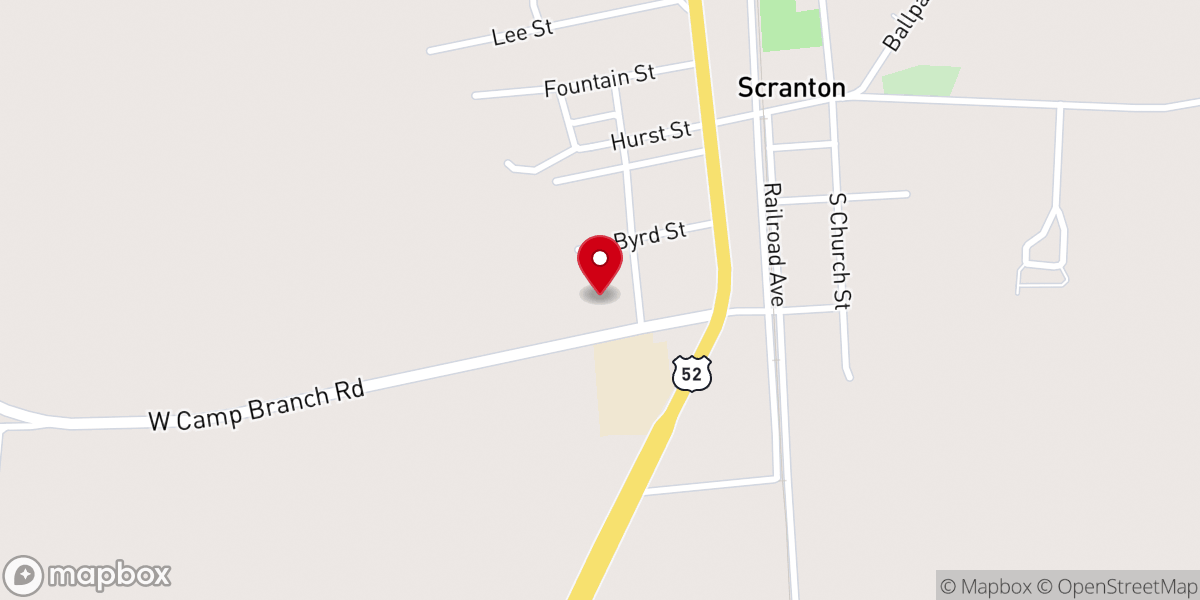 Map showing location of Faith Holiness Church