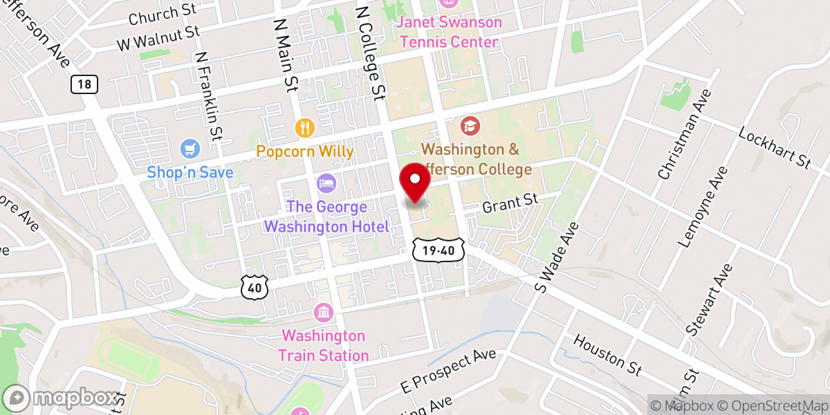 Map showing location of First Presbyterian Church, 1793