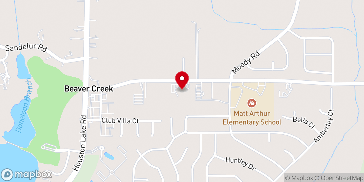 Map showing location of Andrew United Methodist Church