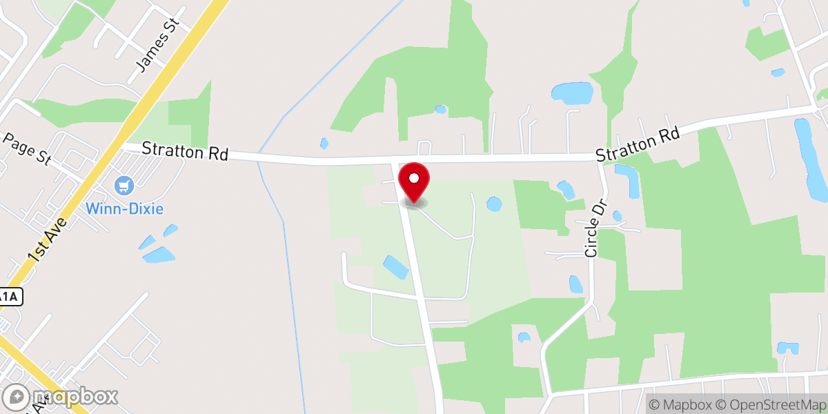 Map showing location of Bellemont Estate (formerly Plantation Oaks Farms)